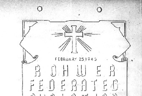 Rohwer Federated Christian Church bulletin (February 25, 1945) (ddr-densho-143-343)