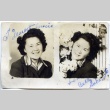 Signed portraits of a woman (ddr-manz-6-97)