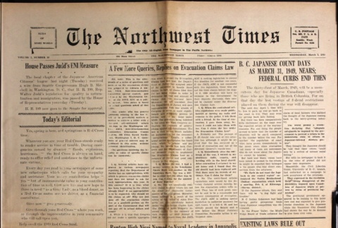 The Northwest Times Vol. 3 No. 18 (March 2, 1949) (ddr-densho-229-185)
