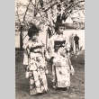 Hiroshi Saito's daughters wearing kimono (ddr-njpa-4-2546)
