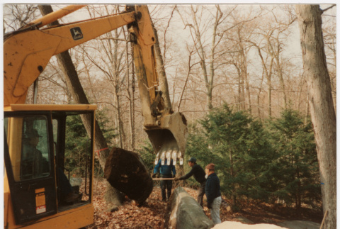 Moving a rock (ddr-densho-377-2379)