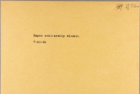 Envelope of Ellen Goshi photographs (ddr-njpa-5-1158)