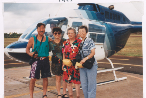 Mitzi Isoshima with family on Hawaii vacation (ddr-densho-477-752)