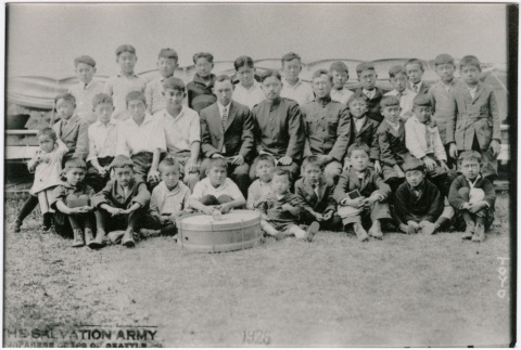 A group of boys at the Salvation Army camp (ddr-densho-353-361)