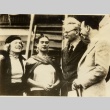 Frida Kahlo, Leon Trotsky, and two others on a ship (ddr-njpa-1-2035)