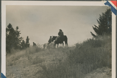 Three men on horseback (ddr-densho-201-946)