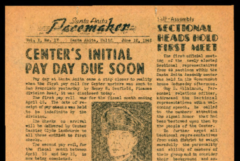 Santa Anita pacemaker, vol. 1, no. 17, 1942 (June 12, 1942) (ddr-csujad-55-1275)