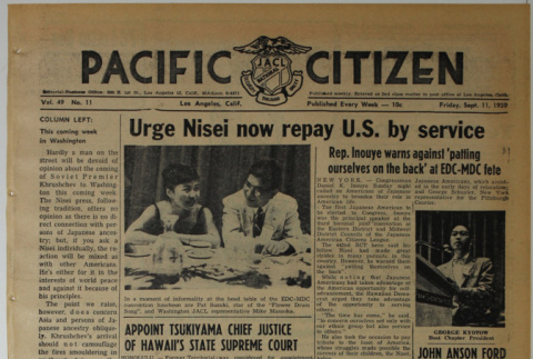Pacific Citizen, Vol. 49, No. 11 (September 11, 1959) (ddr-pc-31-37)