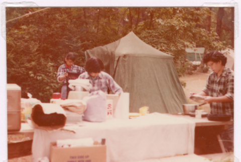 Isoshima Family camping (ddr-densho-477-313)