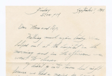 Letter from Tadashi Ishida to Mr. & Mrs. Y Ishida (ddr-densho-535-250)