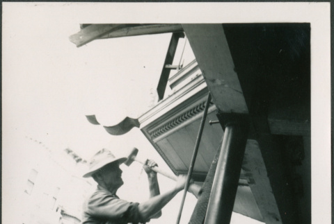 Man hammering (ddr-densho-426-2256)