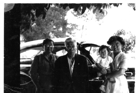 Tamesaburo Taenaka and his family (ddr-csujad-25-202)