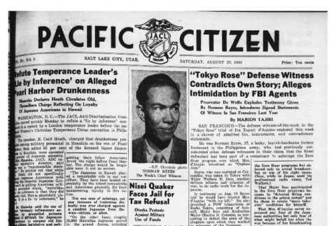 The Pacific Citizen, Vol. 29 No. 9 (August 27, 1949) (ddr-pc-21-34)