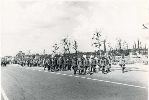 Troops returning from Manchuria (ddr-densho-299-106)
