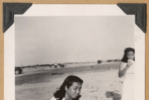 Girl at the beach (ddr-densho-542-229)