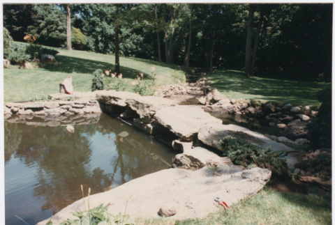 Rock bridge over water (ddr-densho-377-1990)