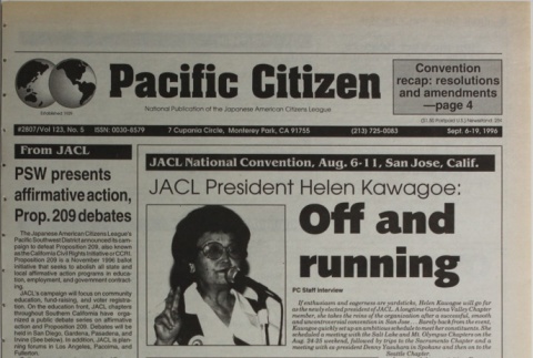 Pacific Citizen, Vol. 123, No. 5 (September 6-19, 1996) (ddr-pc-68-17)