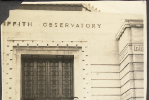 Group outside Griffith Observatory (ddr-densho-326-606)