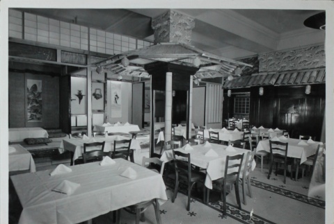 Interior of a restaurant (ddr-densho-252-142)