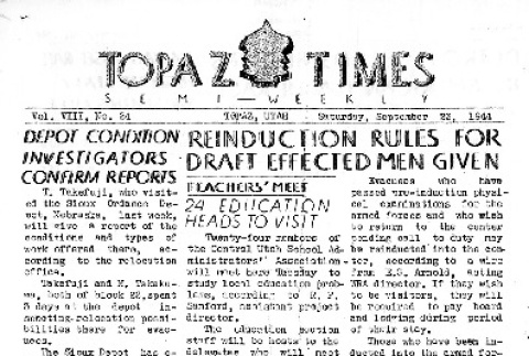 Topaz Times Vol. VIII No. 24 (September 23, 1944) (ddr-densho-142-342)