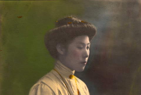 Portrait of Akino Ozeki, hand colored (ddr-ajah-6-808)