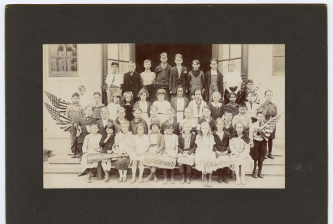 School photo in front of building (ddr-densho-329-597)