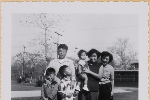 Group of three adults and three children (ddr-densho-522-231)