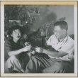 Guyo and Larry Tajiri in front of their Christmas tree (ddr-densho-338-240)