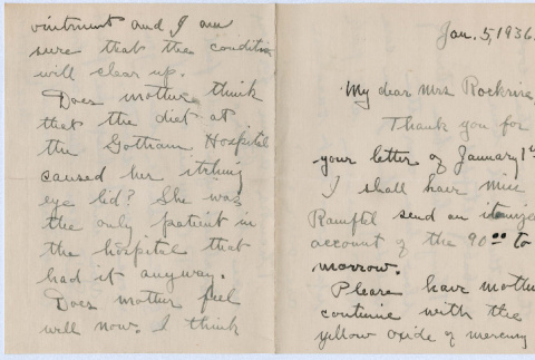 Letter from Max Rohde to Agnes Rockrise (ddr-densho-335-392)