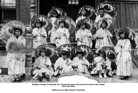 Group of girls in costume (ddr-ajah-3-211)