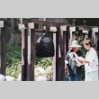 Toshiko Takaezu and Elizabeth Butler with the Rainforest Bell (ddr-densho-354-2344)