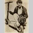 Amelia Earhart with a scooter (ddr-njpa-1-1361)