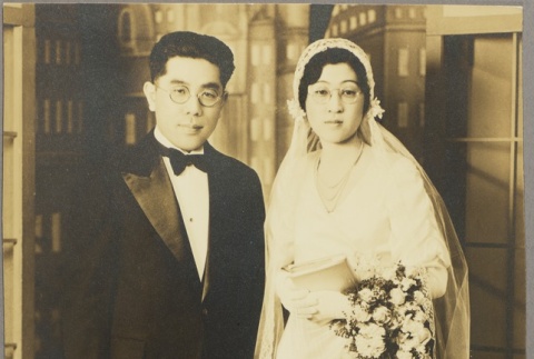 Wedding photograph of Sota Fujinaga and Yasu Yamaguchi (ddr-njpa-5-764)