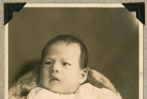 Portrait of baby Isamu Matsunaga (ddr-densho-383-86)