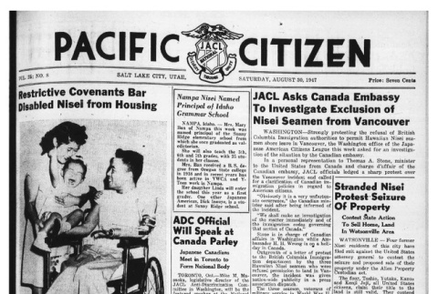 The Pacific Citizen, Vol. 25 No. 8 (August 30, 1947) (ddr-pc-19-35)