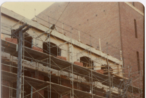 Building with scaffolding (ddr-densho-424-857)