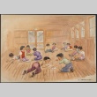 Painting of a scene at Manzanar Grammar School (ddr-manz-2-45)