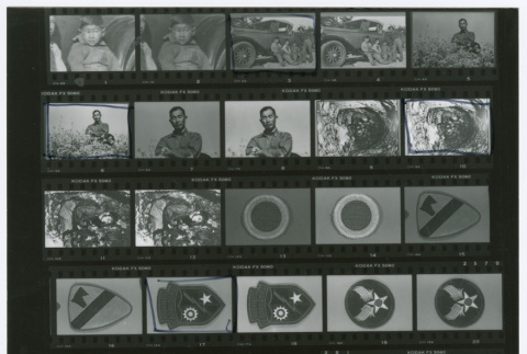 Contact sheet with badges (ddr-densho-1007-290)