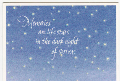 Card from Leslee and GT to Kris Marubayashi and Sachi (ddr-densho-329-1070)