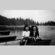 Sally and Amy Nagata in a row boat (ddr-densho-336-42)