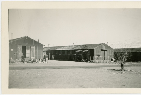 Photograph of barracks at Manzanar (ddr-csujad-47-338)