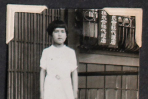 Girl with white dress and sandals (ddr-densho-468-478)