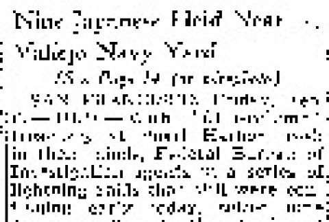Nine Japanese Held Near Vallejo Navy Yard (February 6, 1942) (ddr-densho-56-602)