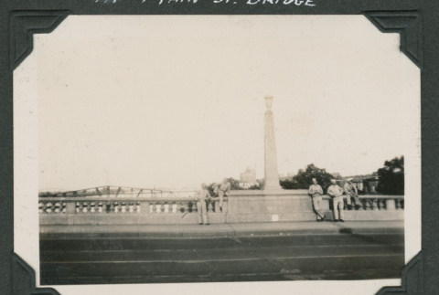 Men on bridge (ddr-densho-545-36)