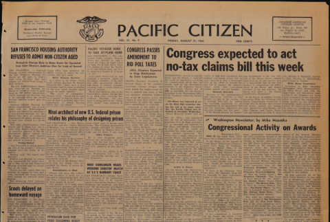 Pacific Citizen, Vol. 55, No. 9 (August 31, 1962) (ddr-pc-34-35)