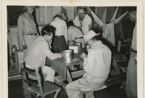 Six men around a table (ddr-densho-37-869)