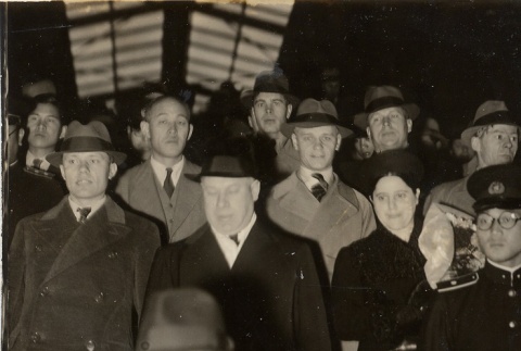 A group walking down stairs (ddr-njpa-1-1869)