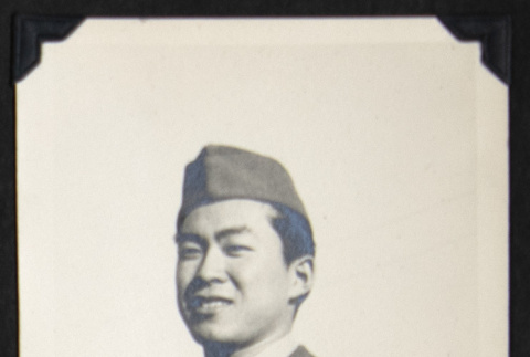 Portrait of a man in uniform (ddr-densho-542-613)