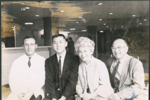 Agnes and Chester Sakura with one of their sons and another man (ddr-densho-523-361)