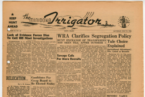 Minidoka Irrigator Vol. III No. 23 (July 31, 1943) (ddr-densho-119-181)